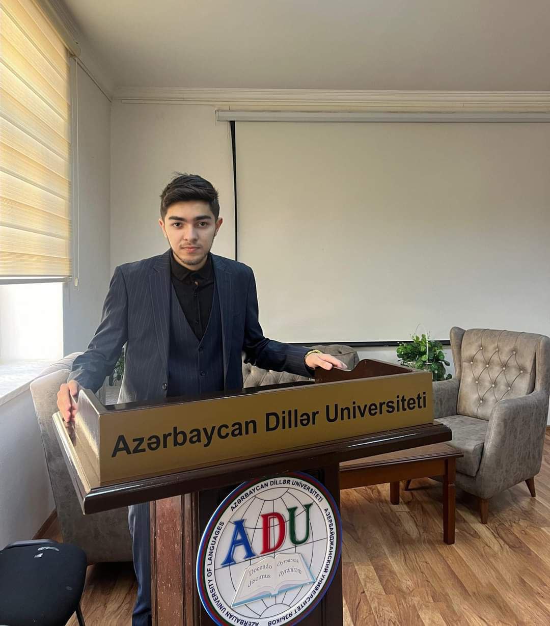 ADU -nun məzunu “Beynəlxalq diplomatiya” yarışda birinci yerin qalibi olub