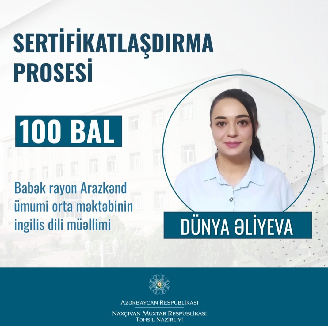 Azərbaycanda müəllim sertifikasiyadan 100 bal TOPLADI