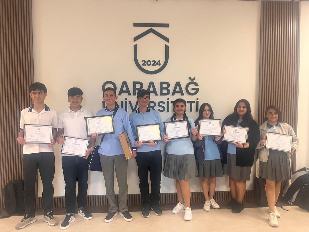 Hüquq olimpiadasının qalibləri Qarabağ Universitetində təltif EDİLDİ - FOTO