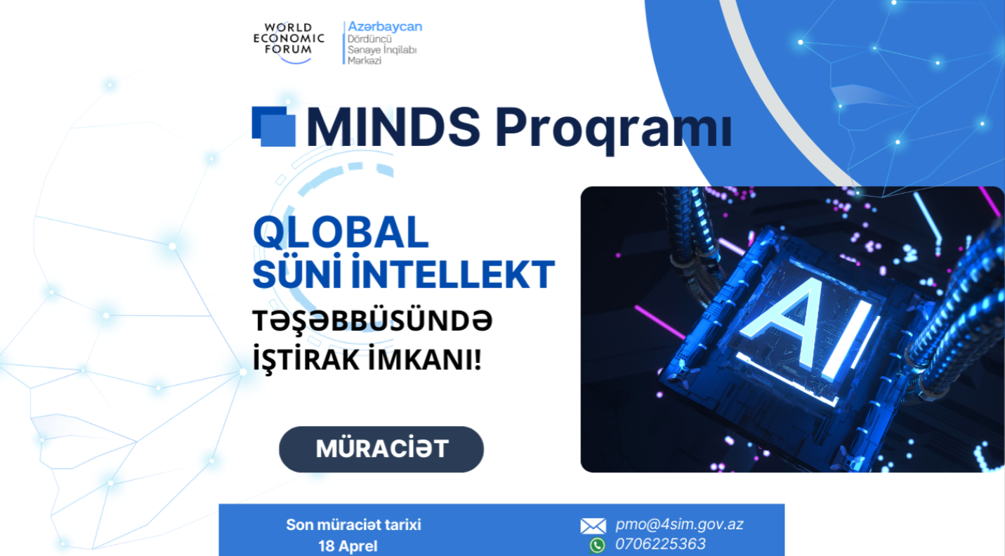 4SİM süni intellekt sahəsində beynəlxalq proqrama qeydiyyat elan edir