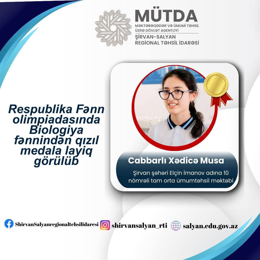 Biologiya fənni üzrə RFO qalibləri müəyyənləşdi