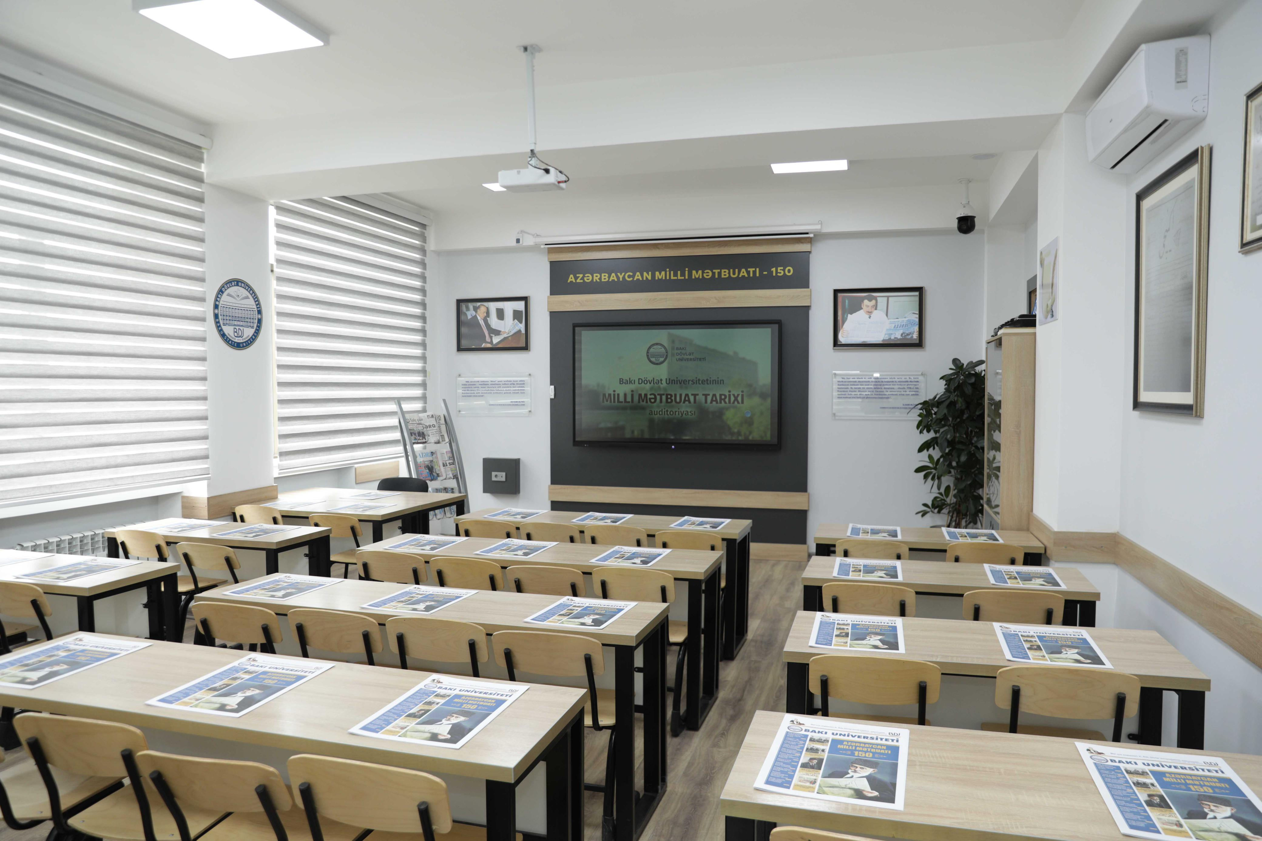 BDU-da “Milli mətbuat tarixi” auditoriyası açılıb - FOTO