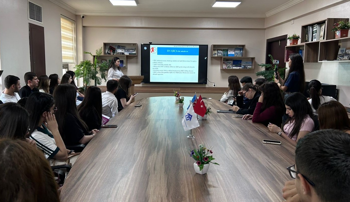 AzMİU-da "Sağlam həyat – sağlam gələcək” adlı maarifləndirmə aksiyası keçirilib  - FOTO