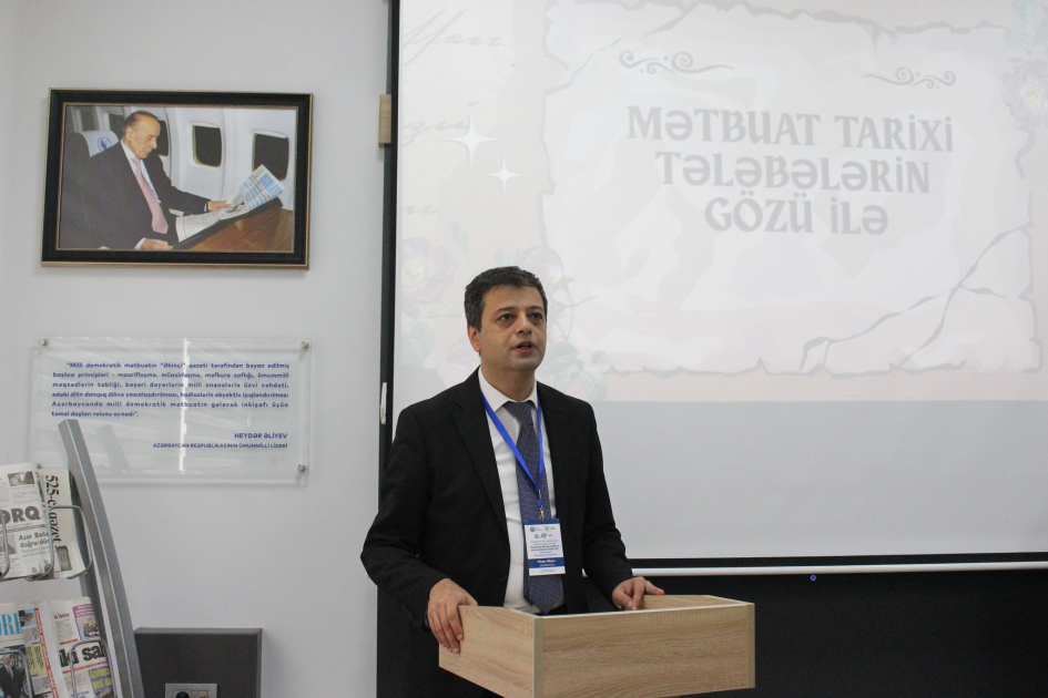 BDU-da “Mətbuat tarixi tələbələrin gözü ilə” adlı açıq dərs keçrilib - FOTO