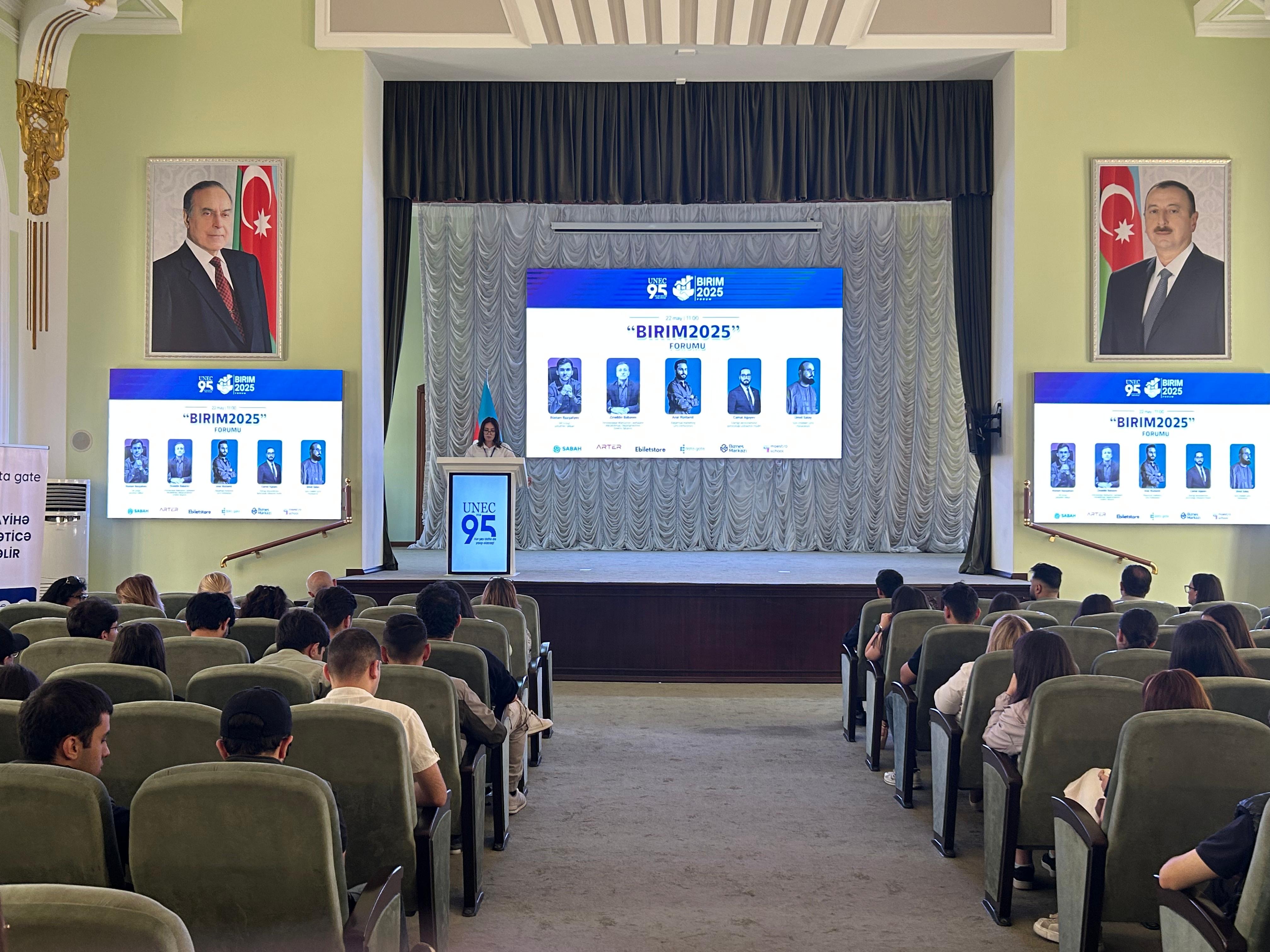 UNEC-də Biznes, İnnovasiya, Rəqəmsal İnkubasiya və Müxtəliflik Forumu keçirilib