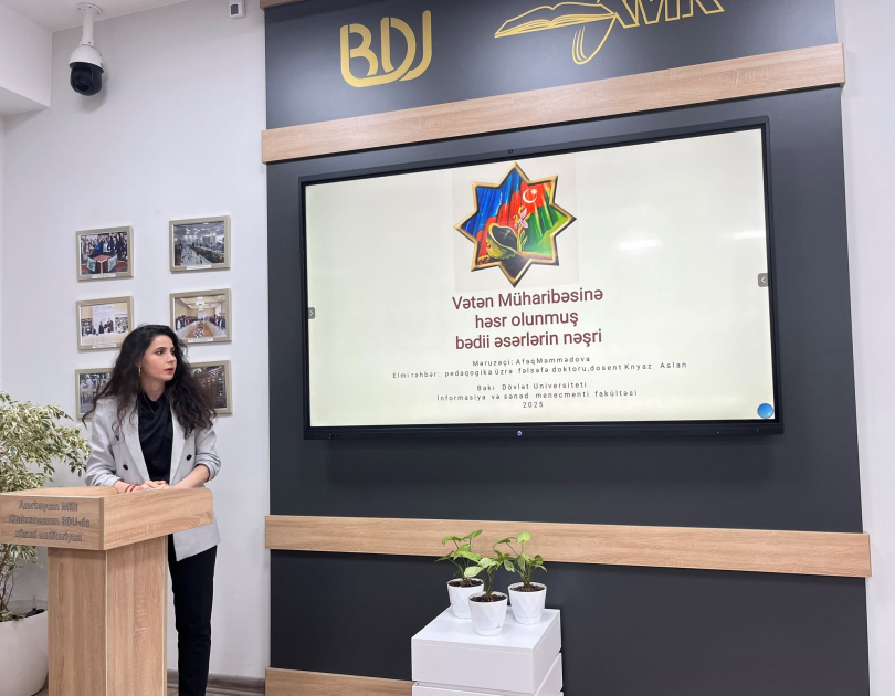 BDU-da Vətən müharibəsinə həsr olunmuş bədii əsərlərin nəşri ilə bağlı təhlillər aparılır - FOTO