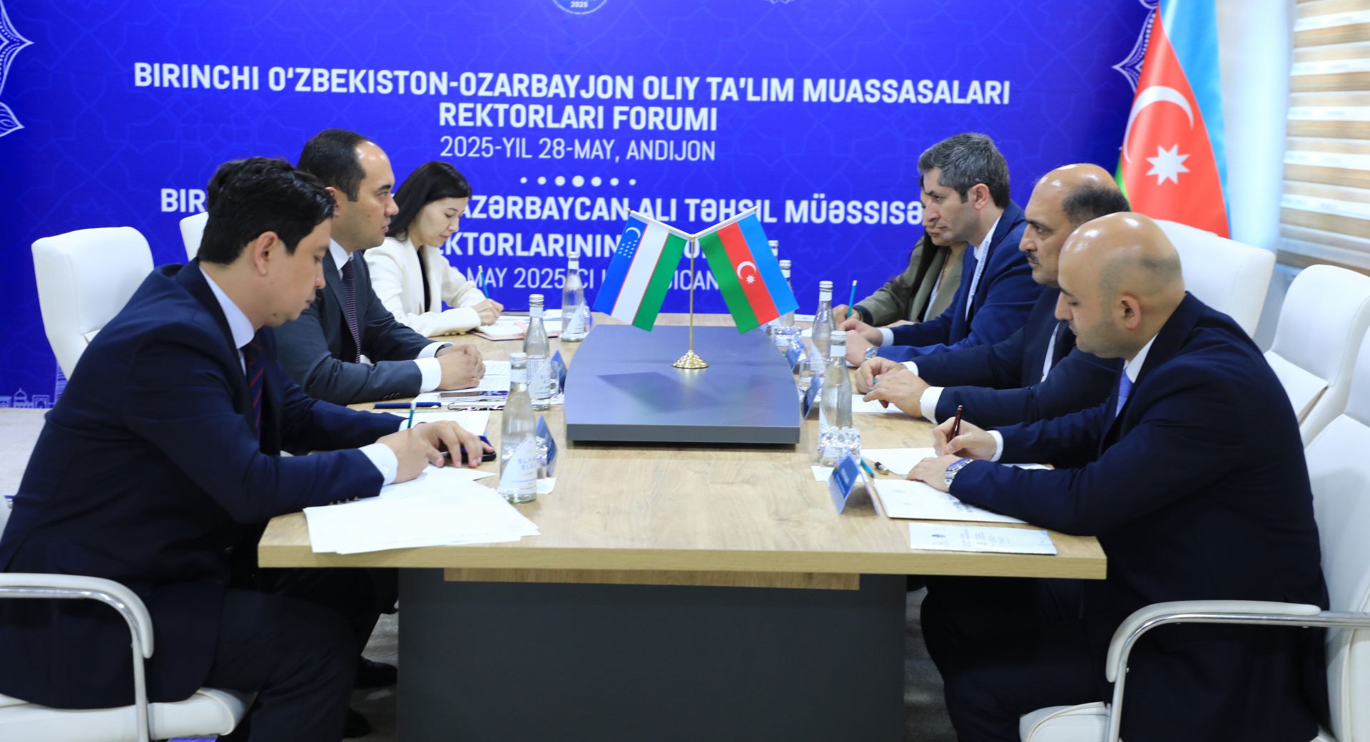 İdris İsayev Özbəkistanın ali təhsil, elm və innovasiyalar nazirinin birinci müavini ilə görüşüb - FOTO