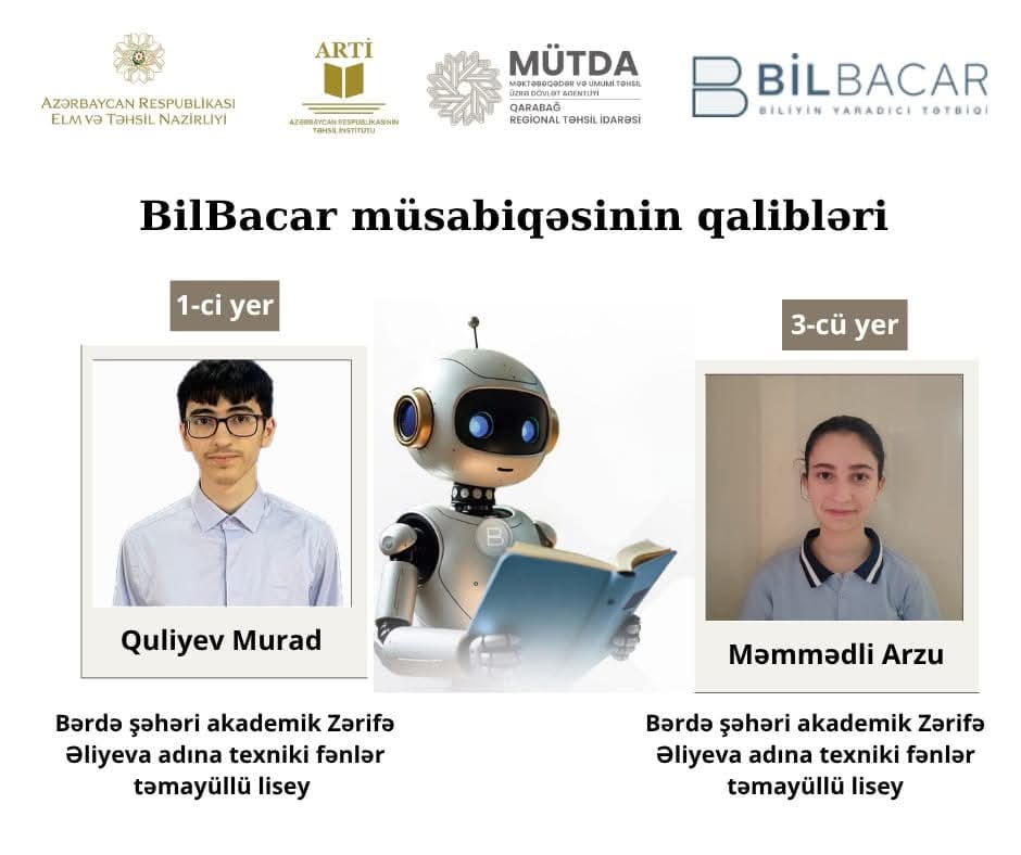 Bərdəli şagirdlər BilBacar müsabiqəsində uğur qazandılar