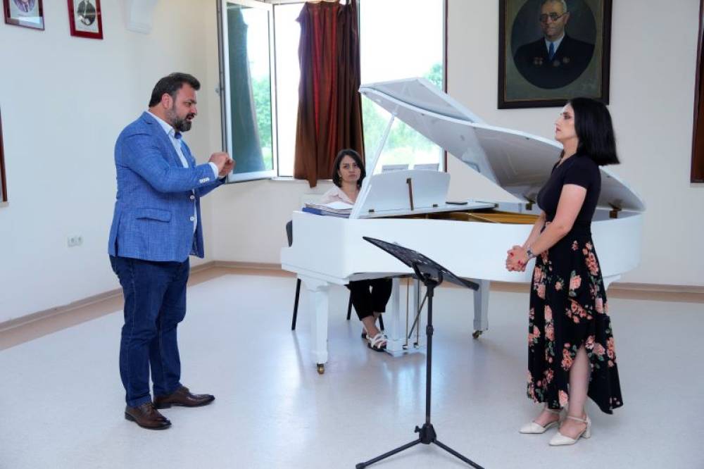 Xalq artisti Samir Cəfərov Naxçıvanda ustad dərsi keçdi - FOTO