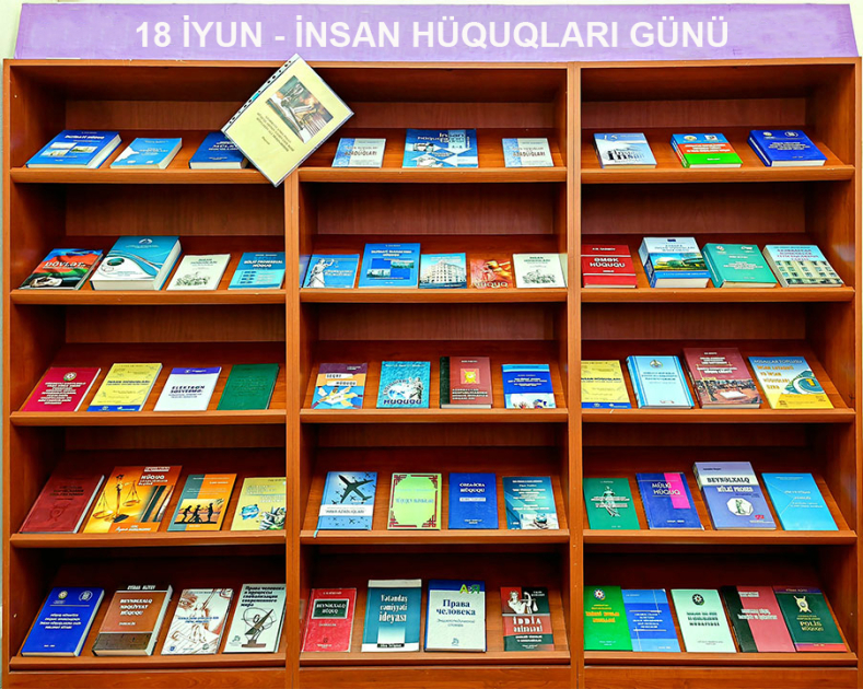 Gənclər Kitabxanasında 18 İyun - İnsan Hüquqları Günü ilə əlaqədar silsilə materiallar hazırlanıb