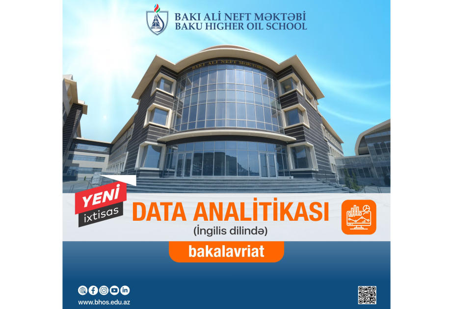 Bakı Ali Neft Məktəbində data analitikası adlı yeni ixtisası açılır