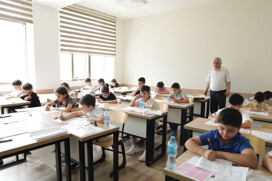 “Gənc istedadlar” liseyinin V siniflərinə qəbul imtahanı keçirilib - FOTO