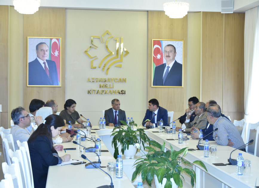 Mərakeşli jurnalistlər Azərbaycan Milli Kitabxanasının qonağı olublar -FOTO 