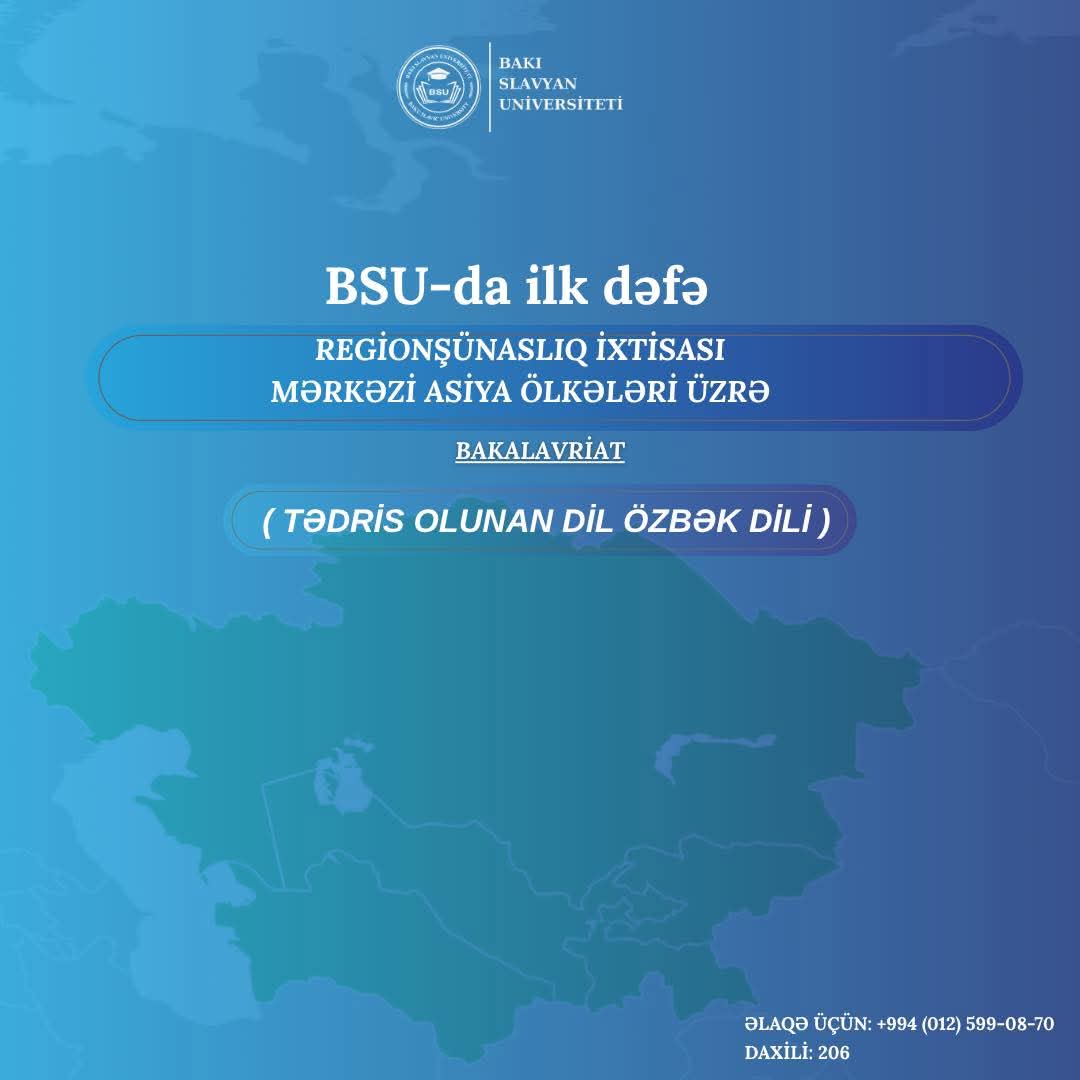 BSU-da yeni ixtisas yaradılıb 