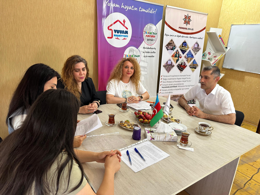“Tənqidi oxu – analitik təfəkkürün inkişafına dair təşəbbüslər” layihəsi əsasında danışıqlar aparılıb - FOTO