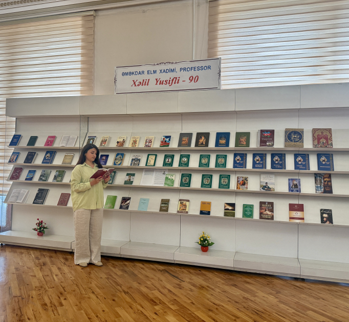 Xəlil Yusiflinin 90 illik yubileyi münasibətilə kitab sərgisi təşkil edilib