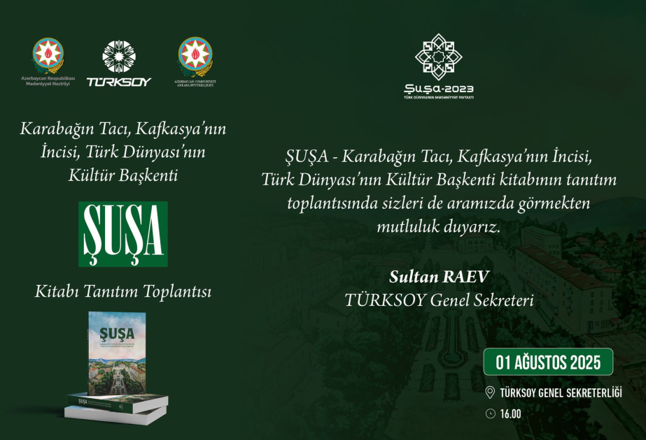 Ankarada “Şuşa” kitabının təqdimatı – Mədəniyyət və təhsil sahəsində önəmli addım
