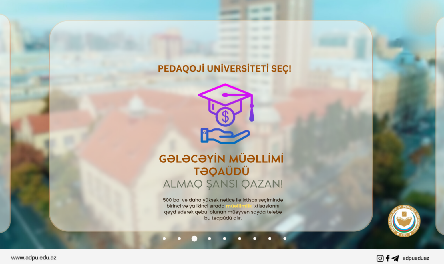 Pedaqoji Universitet “Gələcəyin müəllimi” təqaüdünü elan edir