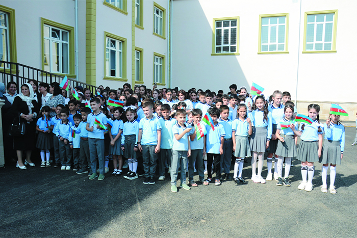 Masallının Qəzvinoba kəndində müasir məktəb binası tikilib