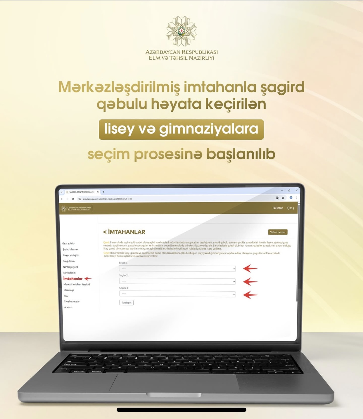 Lisey və gimnaziyalara qəbul: Seçimlər davam edir