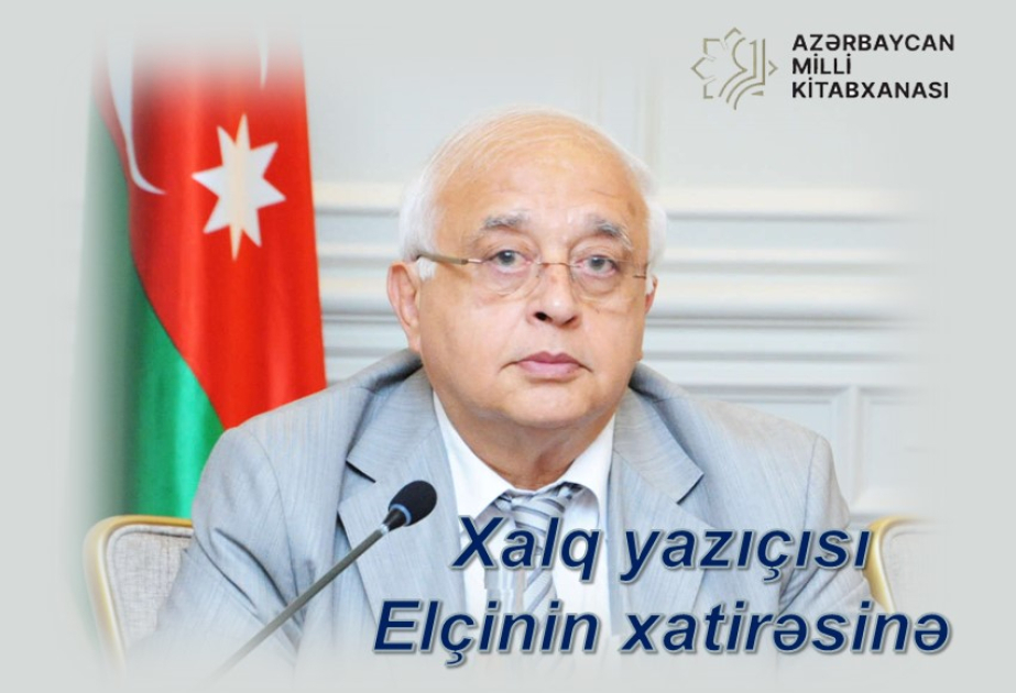A Virtual Exhibition 'In Memory of People's Writer Elchin' has been launched at the National Library of Azerbaijan
