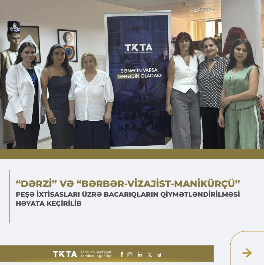 TKTA “Dərzi” və “Bərbər-vizajist-manikürçü” ixtisasları üzrə praktiki imtahan keçirib