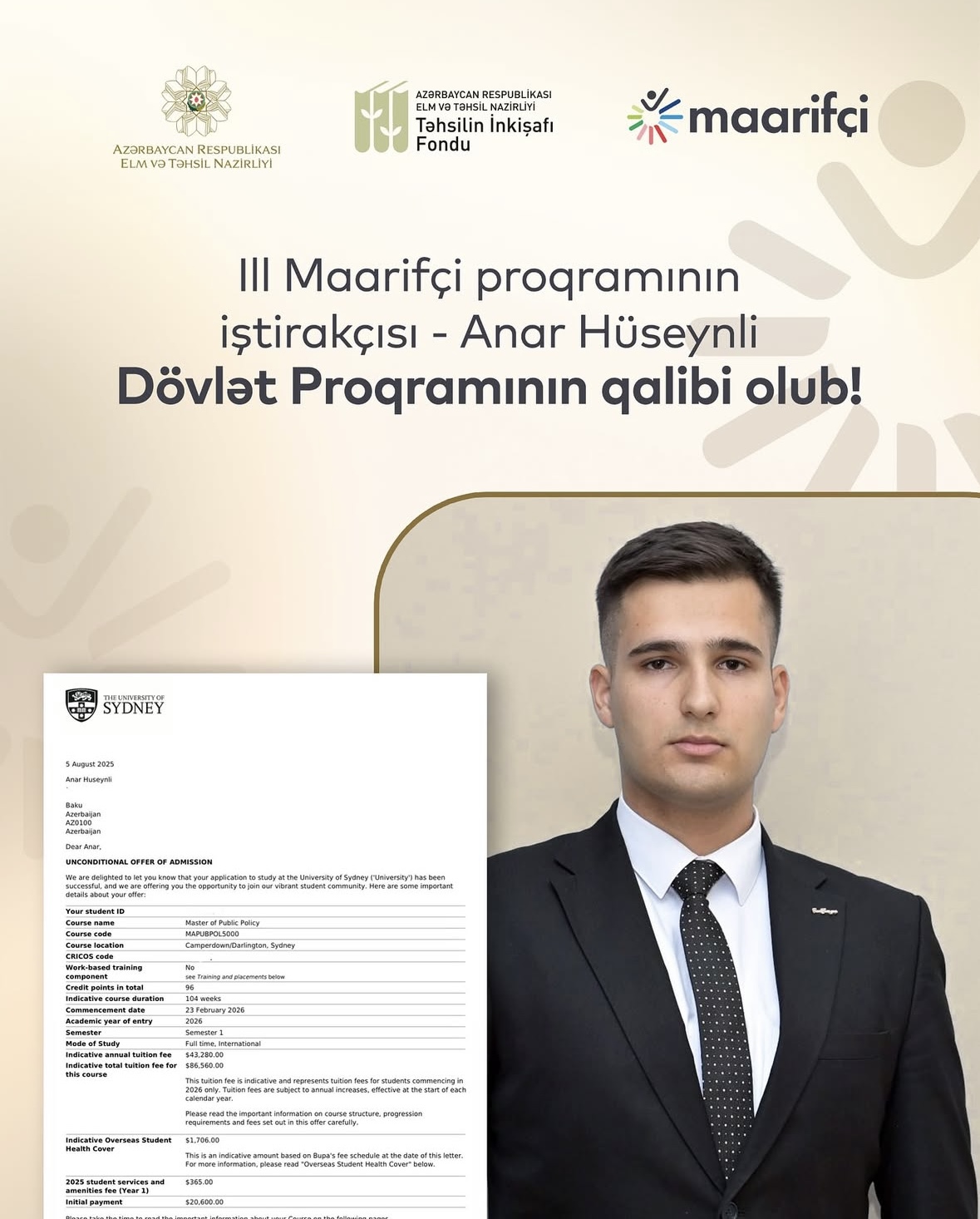 “Maarifçi” proqramının 2025/26-cı tədris ili qalibləri elan olundu
