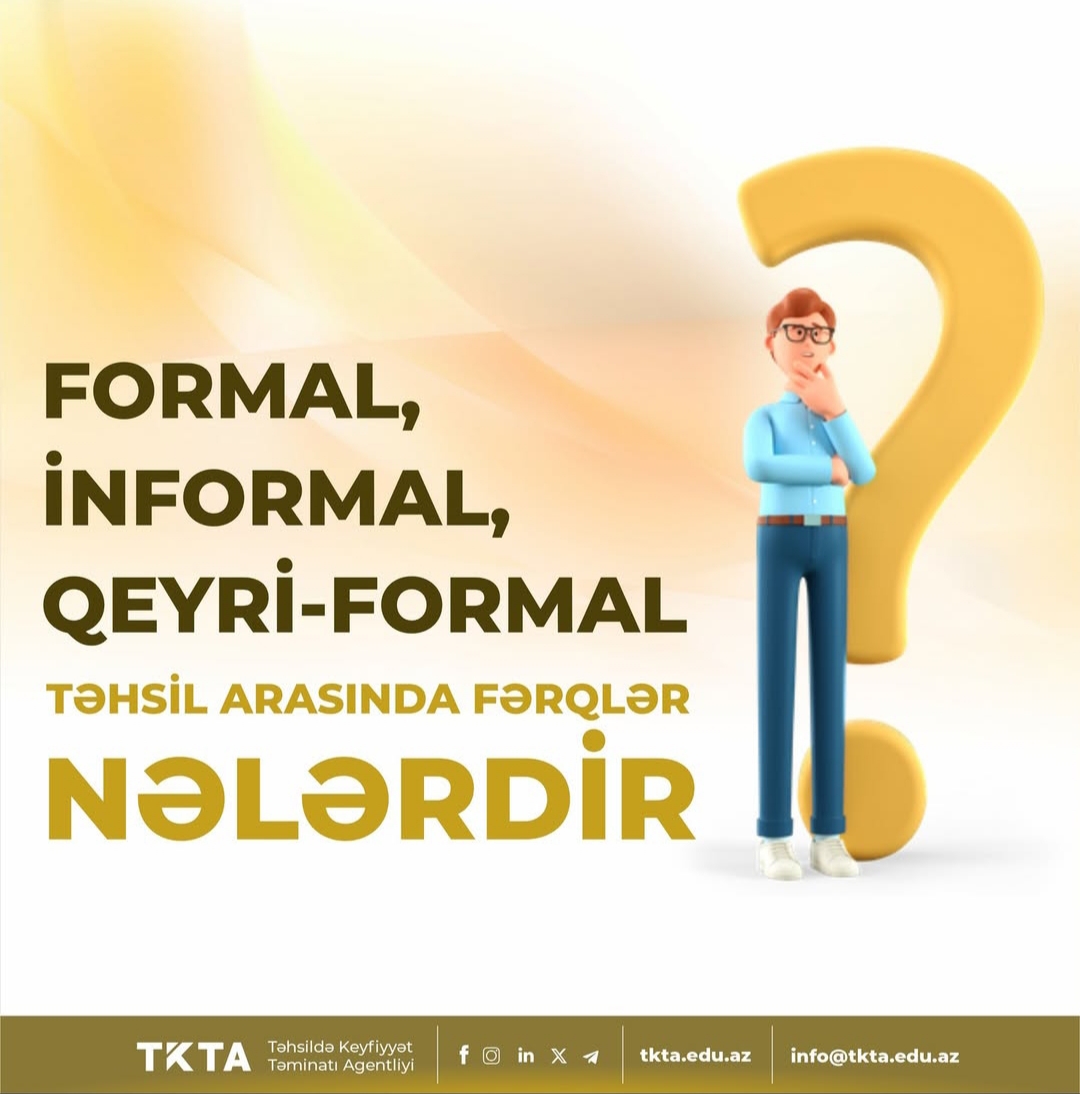 Formal, informal və qeyri-formal təhsil arasında fərqlər 