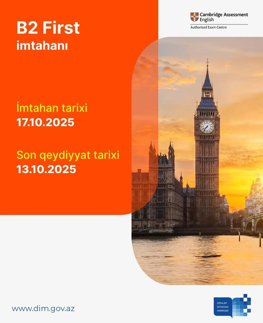 Bakıda “B2 First” ingilis dili imtahanı keçiriləcək