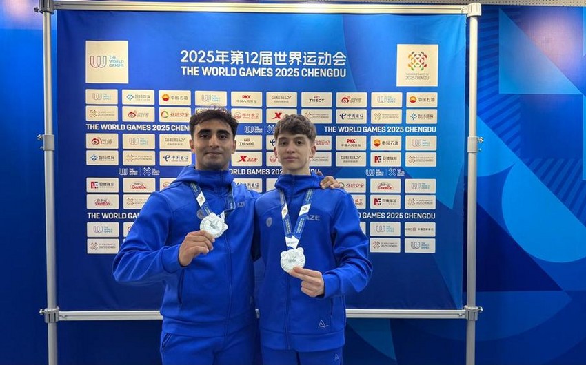 Azerbaijani gymnasts win three silver medals at the World Games