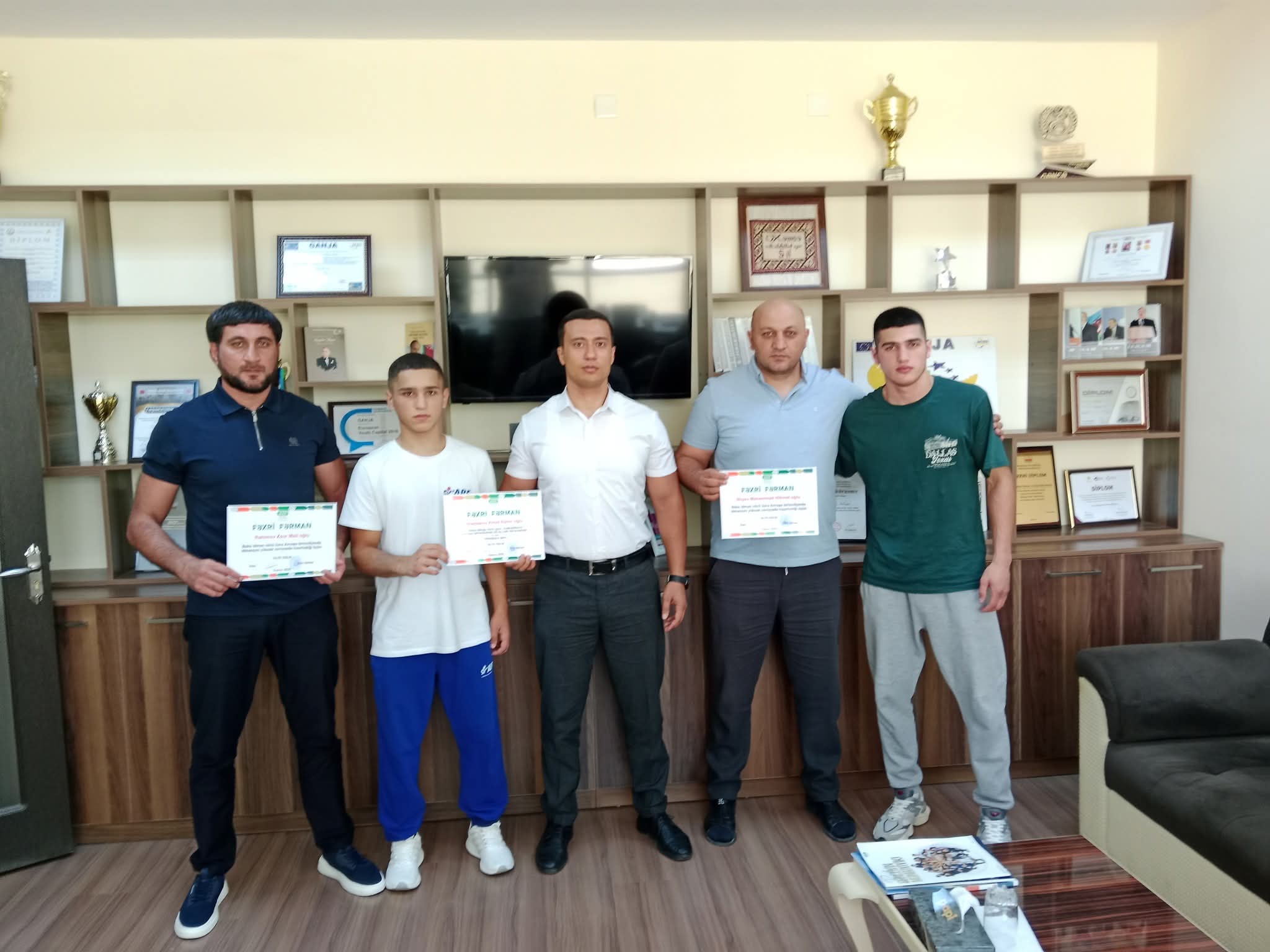 A meeting was held in Ganja with a European award-winning boxer