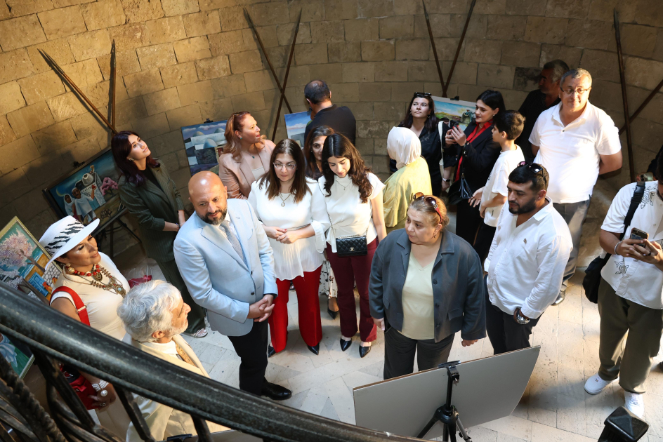 The works of artist Ashraf Heybatov are being exhibited at Gala Fortress