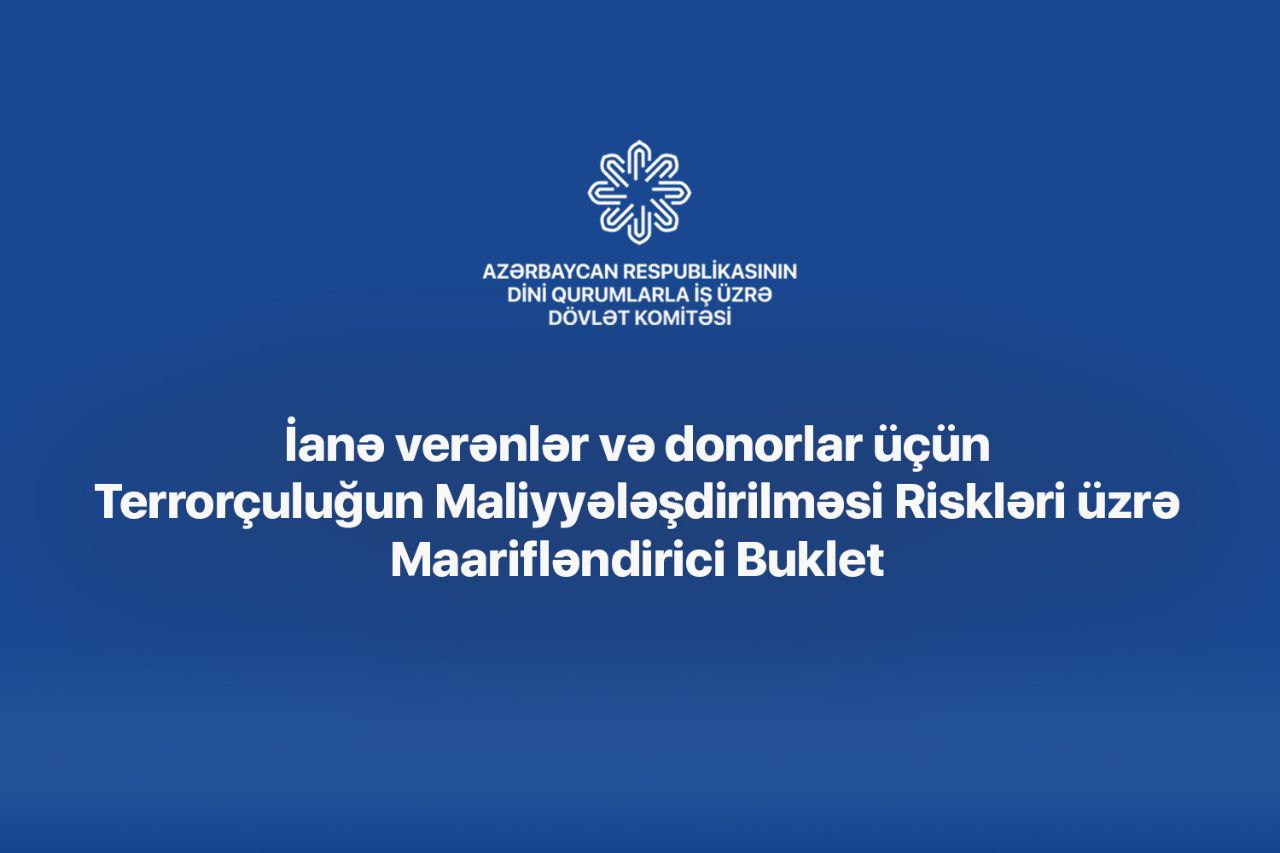 Dini Qurumlar üçün risklər bukleti hazırlandı