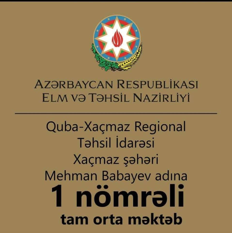 Xaçmaz şəhər 1 nömrəli tam orta məktəbə yeni direktor təyinatı edilib