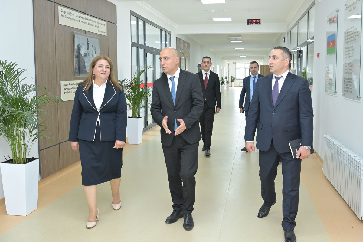 Elm və təhsil naziri Xıdırlı kənd tam orta məktəbində olub