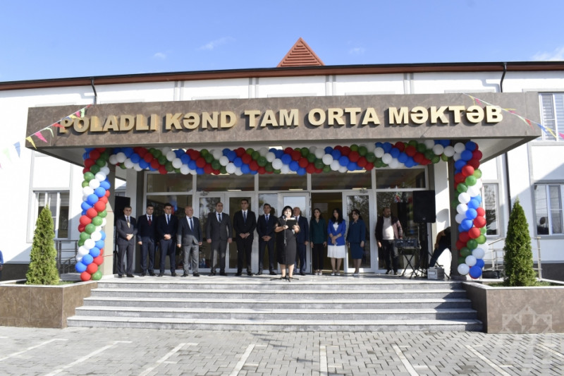 Ağcabədidə yeni məktəb binaları istifadəyə verilib