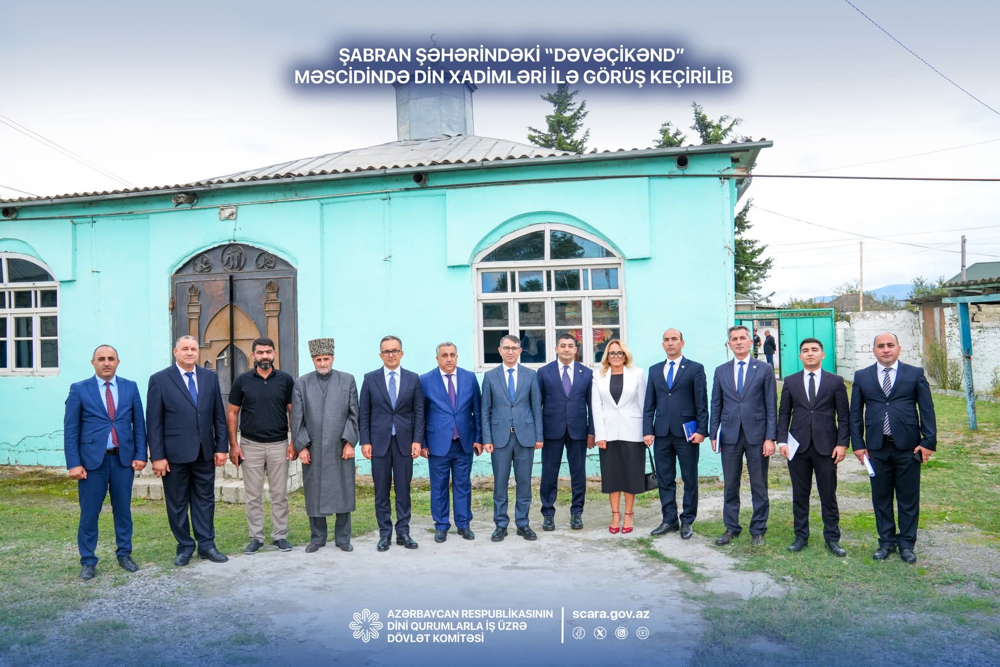Ramin Məmmədov Şabranda “Dəvəçikənd” məscidini ziyarət edib