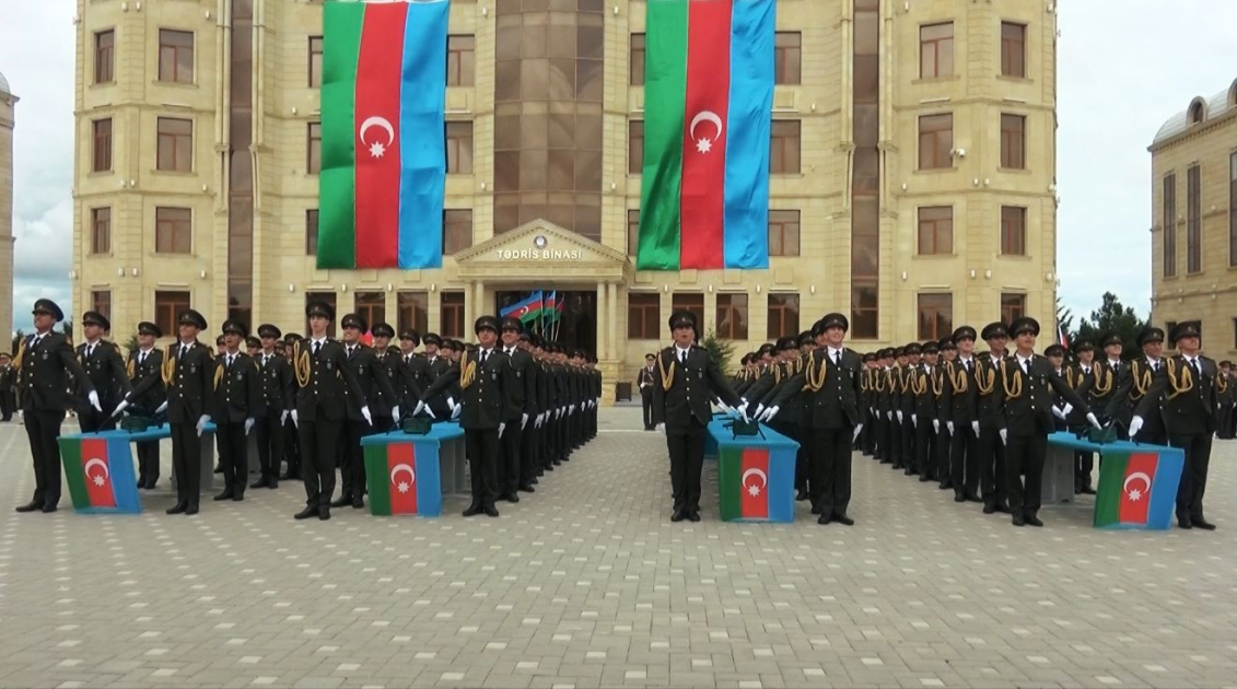Daxili İşlər Nazirliyinin Hərbi İnstitutunda andiçmə mərasimi keçirilib