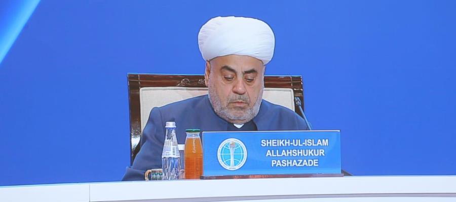 Şeyxülislam Allahşükür Paşazadənin Vlll Astana Qurultayında çıxışı