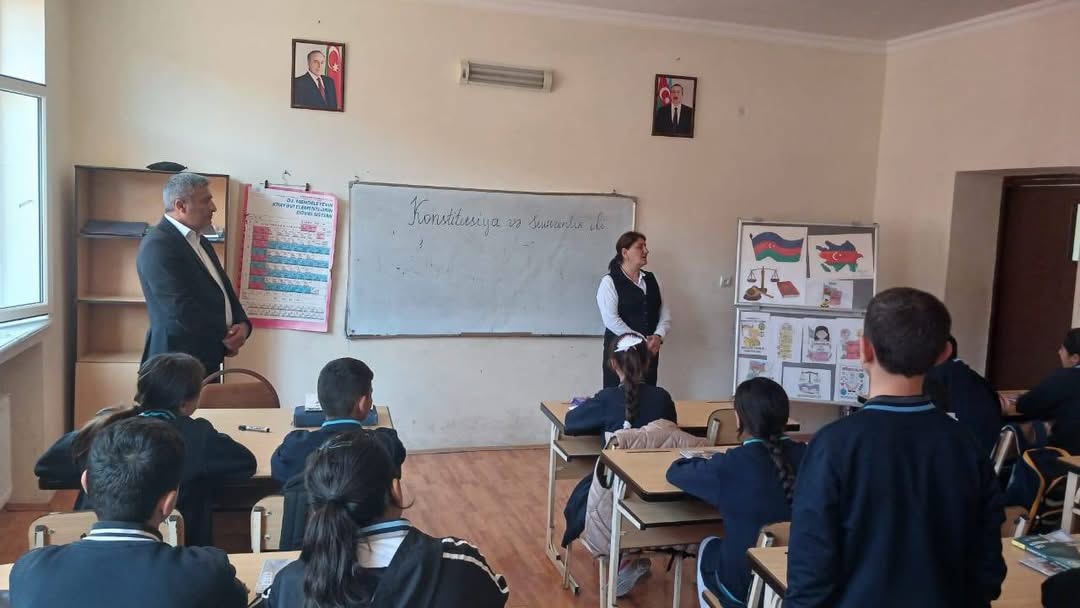 Qaralar kənd məktəbində şagirdlərlə maarifləndirici söhbət keçirilib