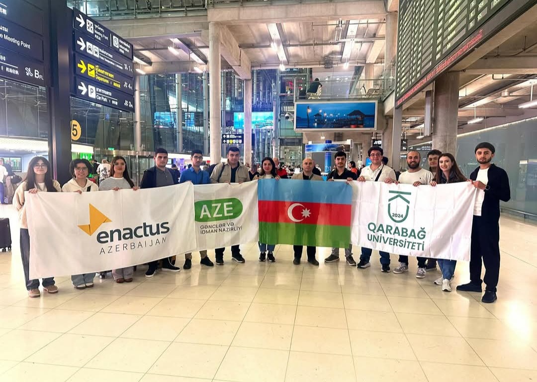 “Enactus Qarabağ” komandası Dünya Kubokunda iştirak üçün Banqkoka yollanıb