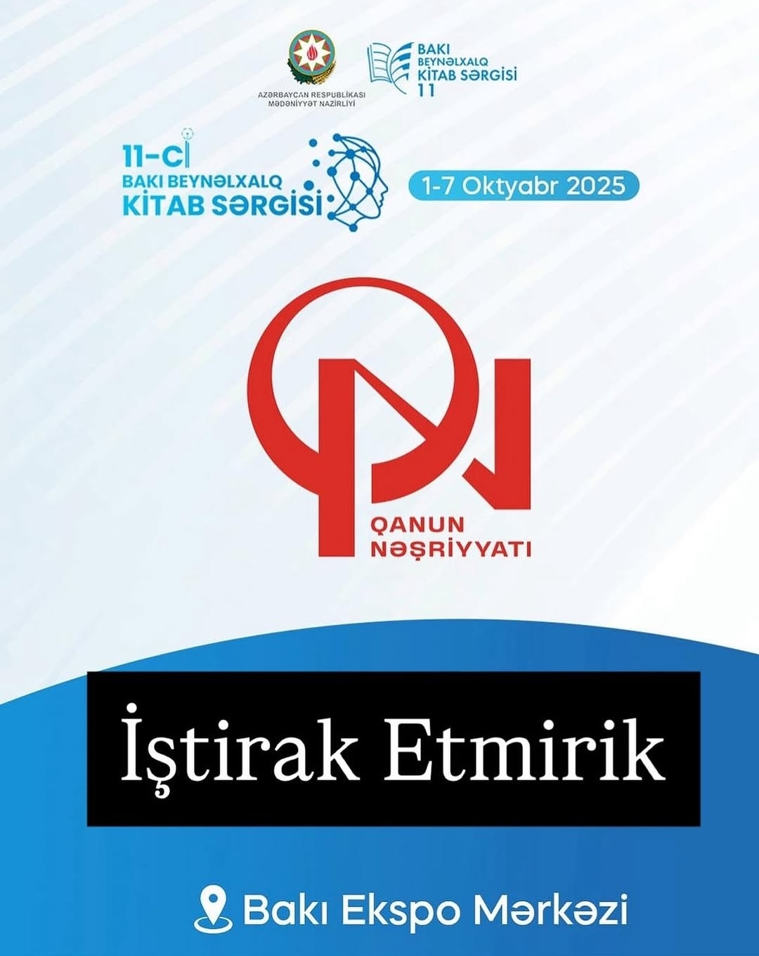 "Qanun” və “Əli və Nino” XI Bakı Beynəlxalq Kitab Sərgisindəki ədalətsizliyə etiraz edir