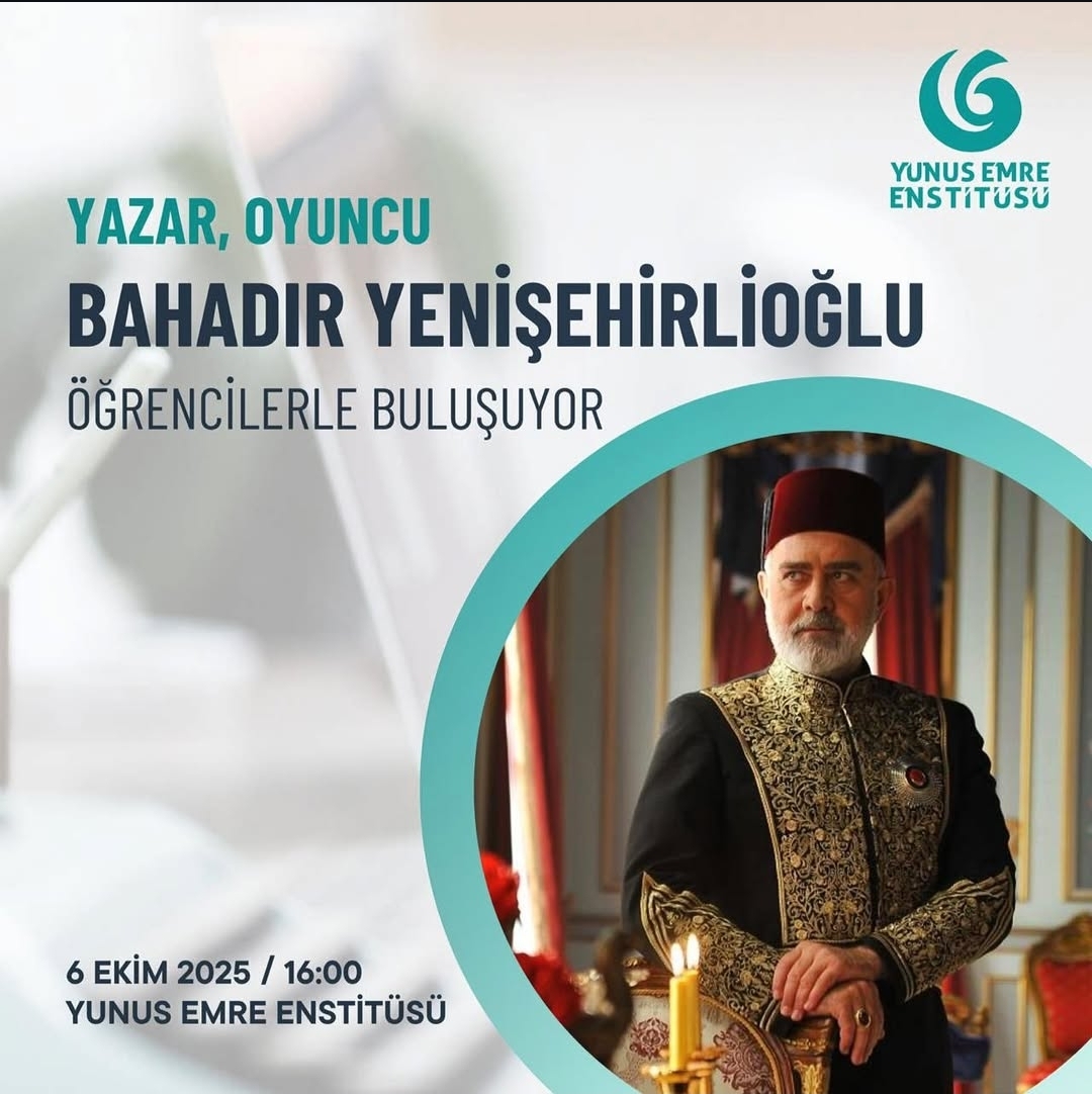 Türkiyəli yazar və aktyor Bahadır Yenişehirlioğlu Bakıdakı gənclərlə görüşəcək