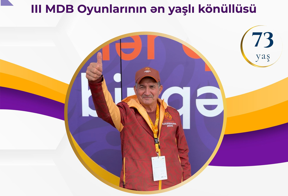73 yaşlı tələbə III MDB Oyunlarında könüllü olub 