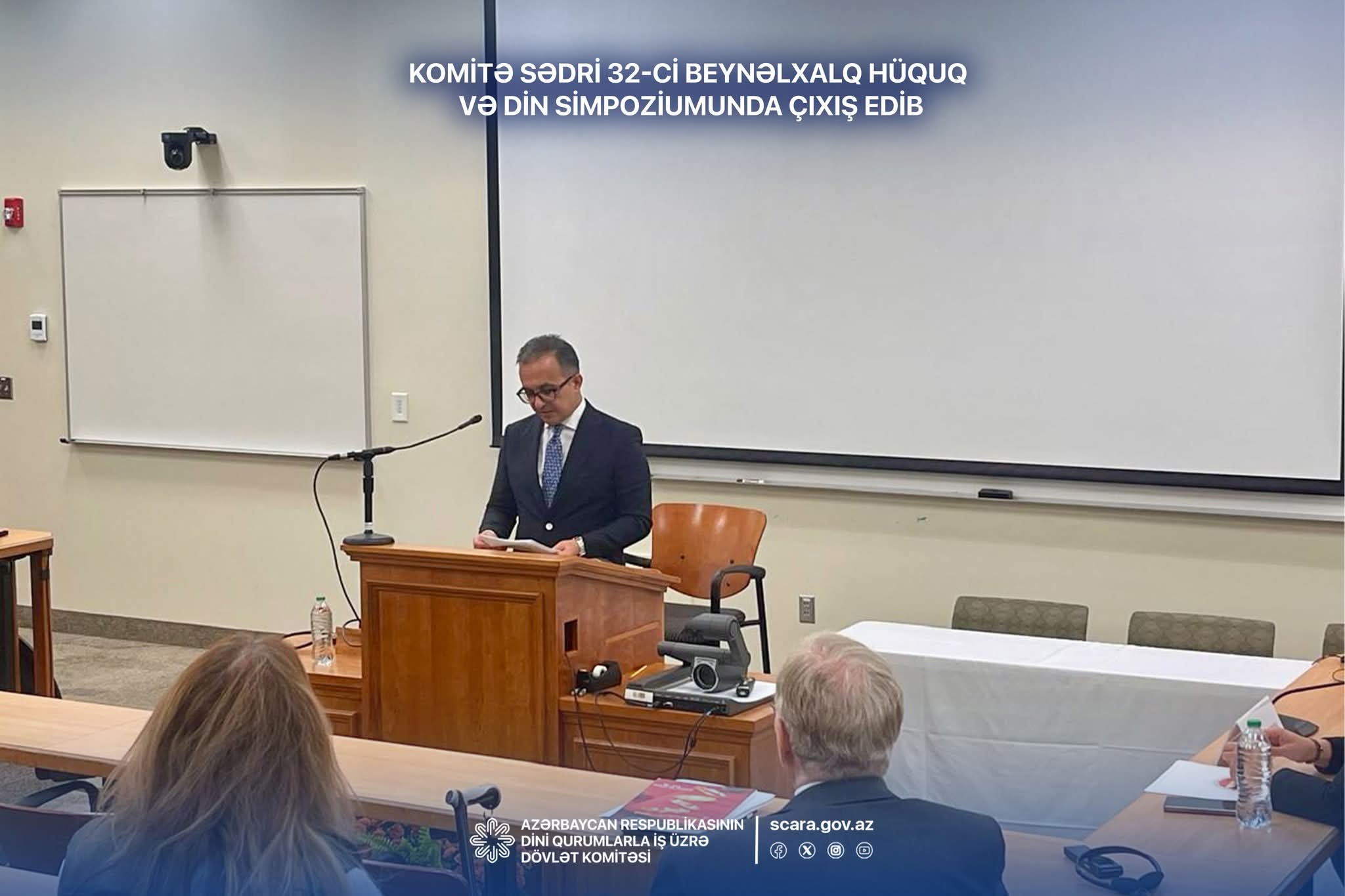 Ramin Məmmədov ABŞ-də beynəlxalq simpoziumda çıxış edib - FOTO