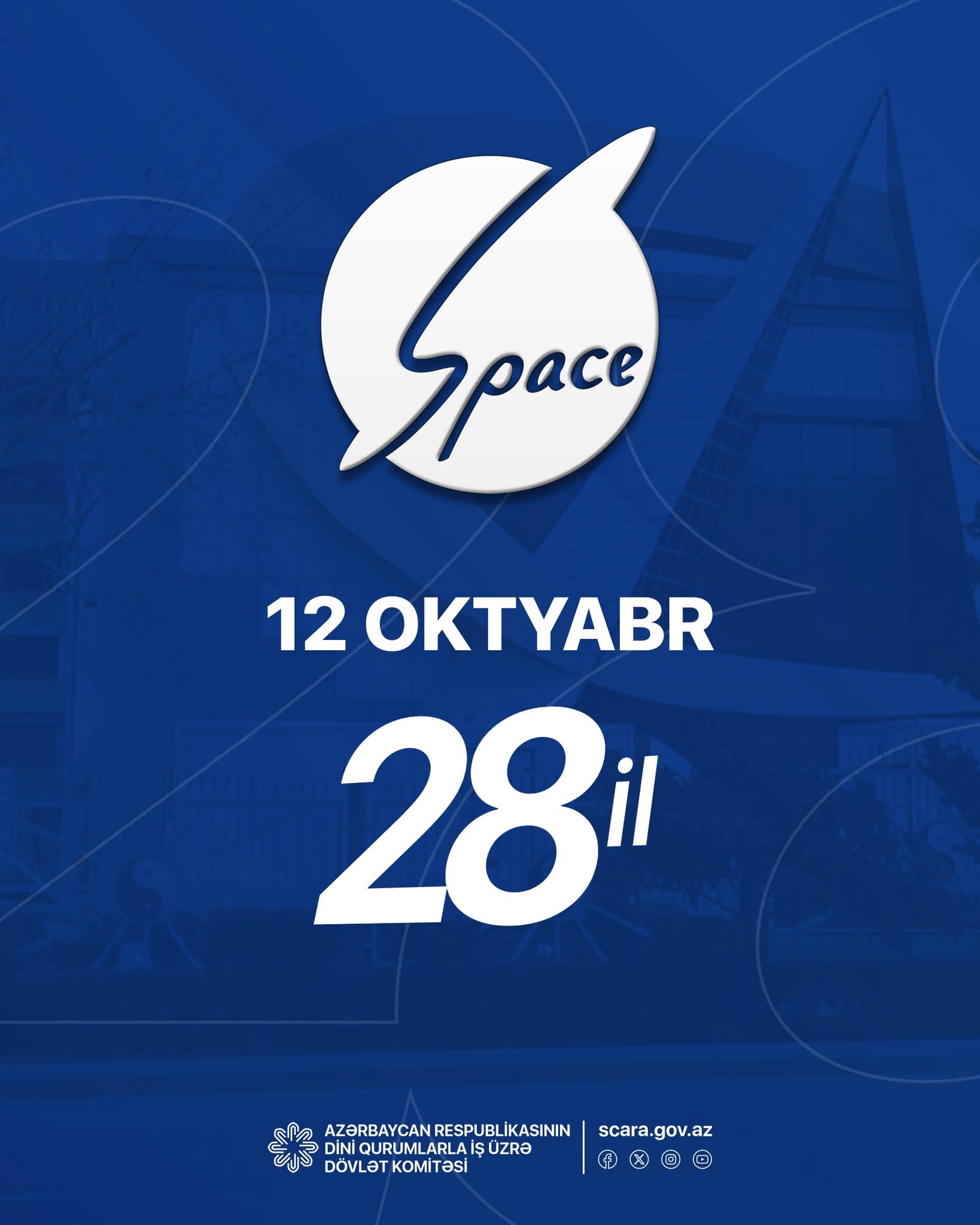 Dini Qurumlarla İş üzrə Dövlət Komitəsi Space TV kollektivini təbrik edib