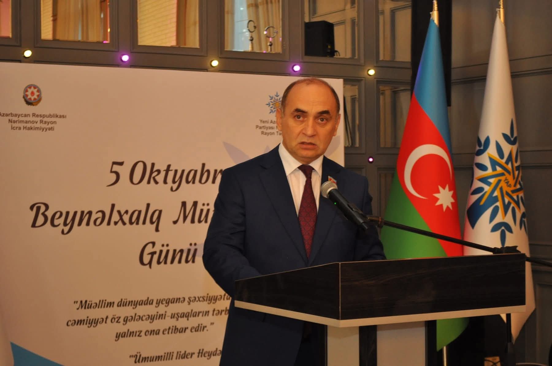 Nərimanovda Beynəlxalq Müəllimlər günü qeyd olunub - FOTO
