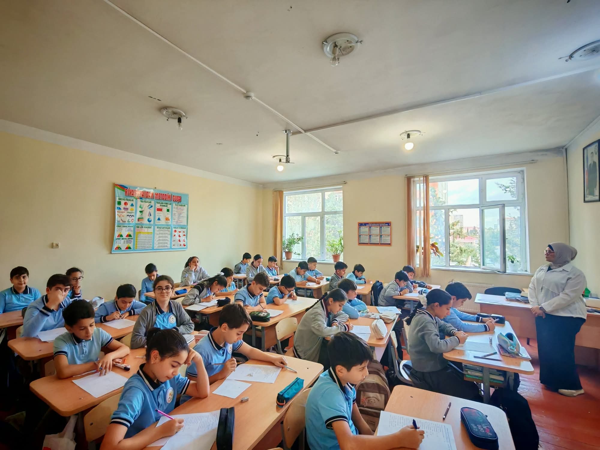 70 nömrəli liseydə monitorinq imtahanı keçirilib