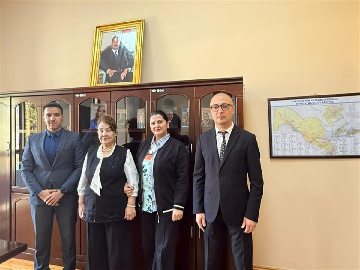 ADU müəllimləri Özbəkistandakı Heydər Əliyev adına Mədəniyyət Mərkəzini ziyarət ediblər