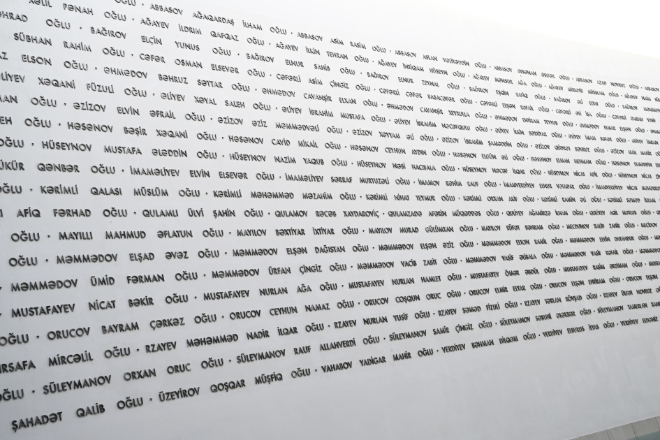 Zəfər Muzeyinin divarlarına şəhidlərimizin adları həkk olunub